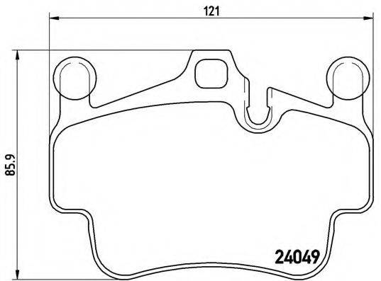 BREMBO P65014 Комплект тормозных колодок, дисковый тормоз