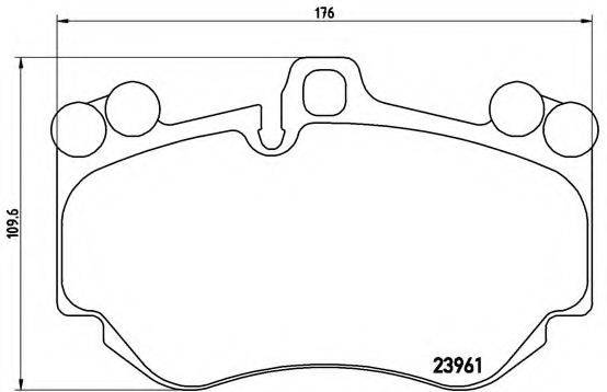 BREMBO P65016 Комплект тормозных колодок, дисковый тормоз