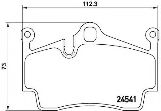 BREMBO P65028 Комплект тормозных колодок, дисковый тормоз