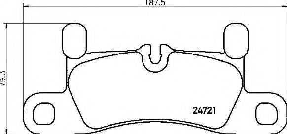 BREMBO P65030 Комплект тормозных колодок, дисковый тормоз
