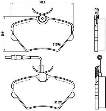 BREMBO P68022 Комплект тормозных колодок, дисковый тормоз