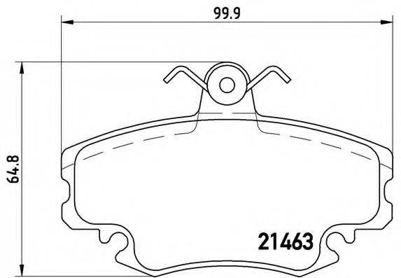 BREMBO P68038 Комплект тормозных колодок, дисковый тормоз