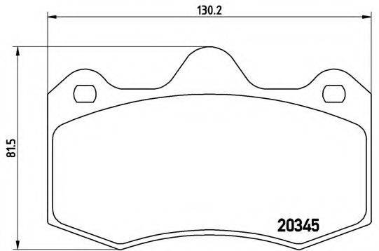 BREMBO P68051 Комплект тормозных колодок, дисковый тормоз