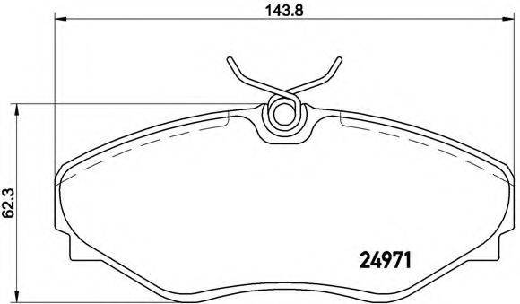 BREMBO P68055 Комплект тормозных колодок, дисковый тормоз