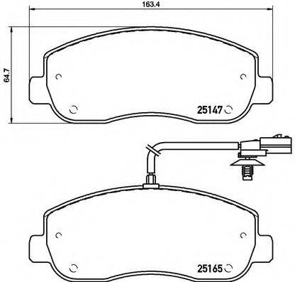 BREMBO P68062 Комплект тормозных колодок, дисковый тормоз