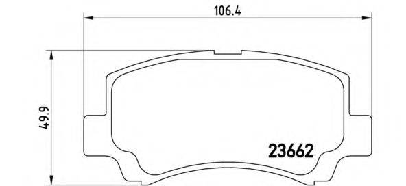 BREMBO P79011 Комплект тормозных колодок, дисковый тормоз