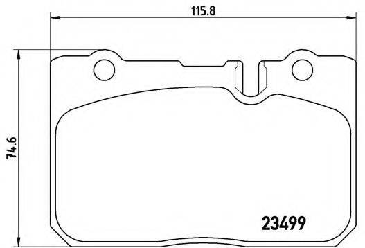BREMBO P83039 Комплект тормозных колодок, дисковый тормоз