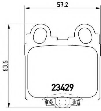 BREMBO P83045 Комплект тормозных колодок, дисковый тормоз