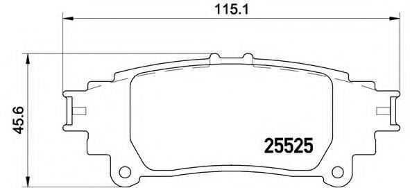 BREMBO P83132 Комплект тормозных колодок, дисковый тормоз