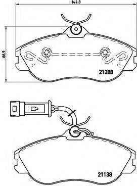 BREMBO P85018 Комплект тормозных колодок, дисковый тормоз