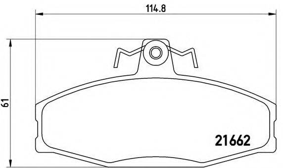 BREMBO P85022 Комплект тормозных колодок, дисковый тормоз