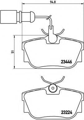 BREMBO P85059 Комплект тормозных колодок, дисковый тормоз