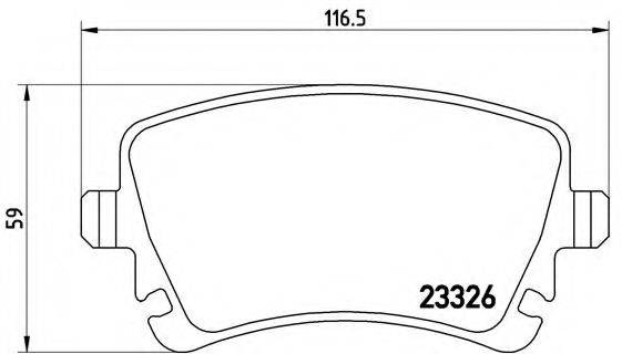 BREMBO P85083 Комплект тормозных колодок, дисковый тормоз