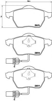 BREMBO P85085 Комплект тормозных колодок, дисковый тормоз