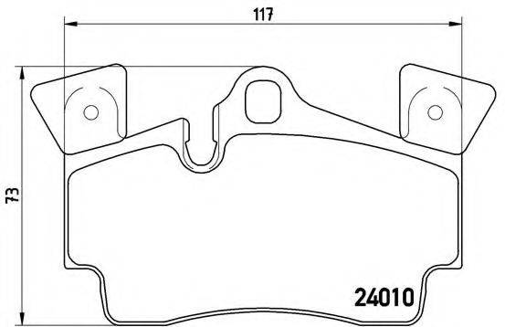 BREMBO P85088 Комплект тормозных колодок, дисковый тормоз