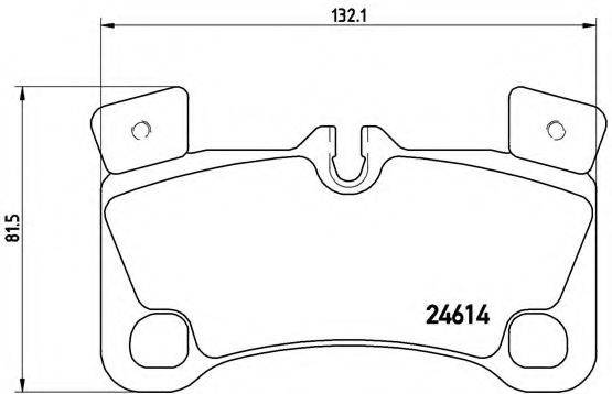 BREMBO P85103 Комплект тормозных колодок, дисковый тормоз