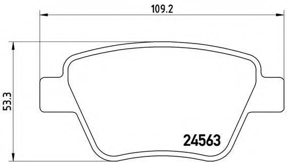 BREMBO P85114 Комплект тормозных колодок, дисковый тормоз