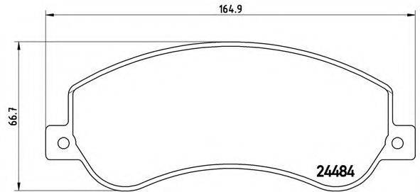 BREMBO P85115 Комплект тормозных колодок, дисковый тормоз