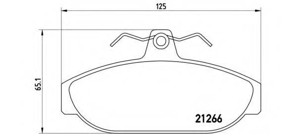 BREMBO P86005 Комплект тормозных колодок, дисковый тормоз