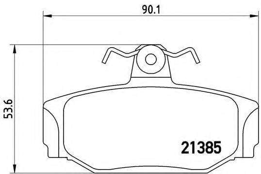 BREMBO P86009 Комплект тормозных колодок, дисковый тормоз