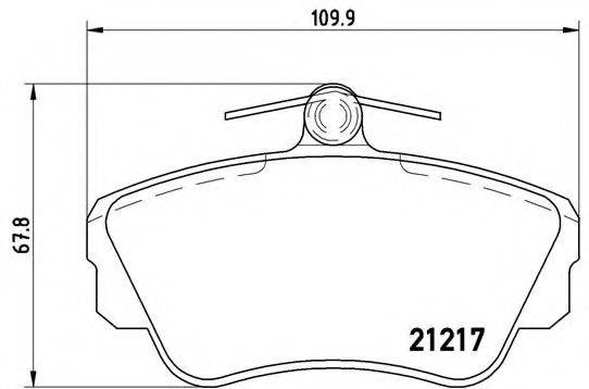 BREMBO P86010 Комплект тормозных колодок, дисковый тормоз