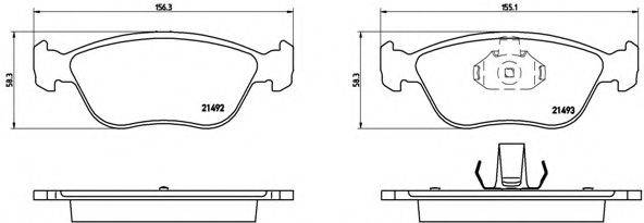 BREMBO P86024 Комплект тормозных колодок, дисковый тормоз