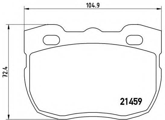 BREMBO P99001 Комплект тормозных колодок, дисковый тормоз