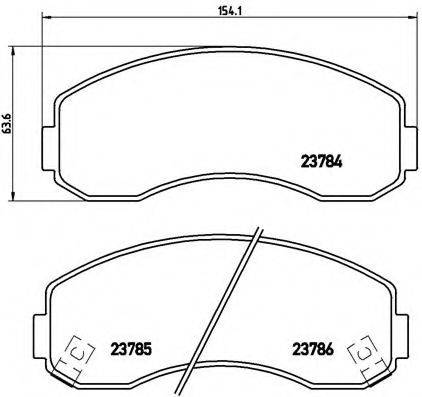 BREMBO P99003 Комплект тормозных колодок, дисковый тормоз