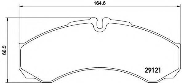 BREMBO PA6017 Комплект тормозных колодок, дисковый тормоз