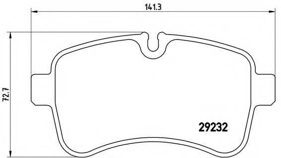 BREMBO PA6027 Комплект тормозных колодок, дисковый тормоз