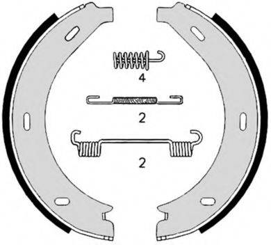 BREMBO S50517 Комплект тормозных колодок, стояночная тормозная система