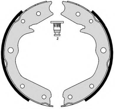 BREMBO S59527 Комплект тормозных колодок, стояночная тормозная система