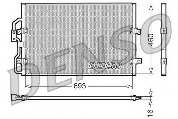 DENSO DCN07040 Конденсатор, кондиционер