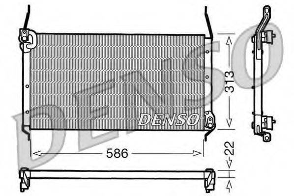 DENSO DCN09017 Конденсатор, кондиционер