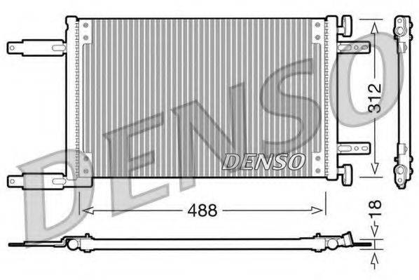DENSO DCN09041 Конденсатор, кондиционер