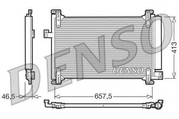 DENSO DCN09083 Конденсатор, кондиционер
