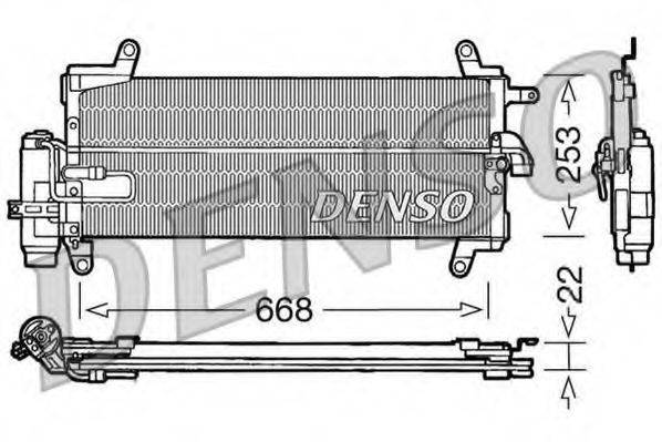 DENSO DCN09093 Конденсатор, кондиционер