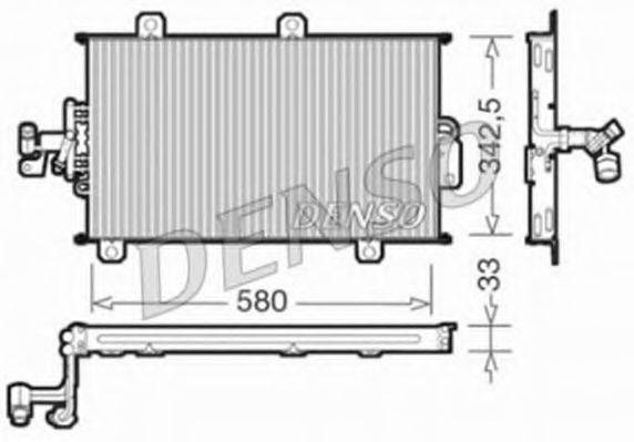 DENSO DCN09140 Конденсатор, кондиционер