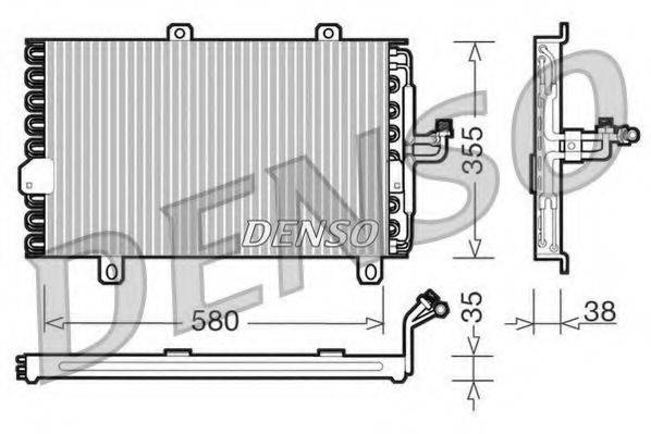 DENSO DCN09142 Конденсатор, кондиционер