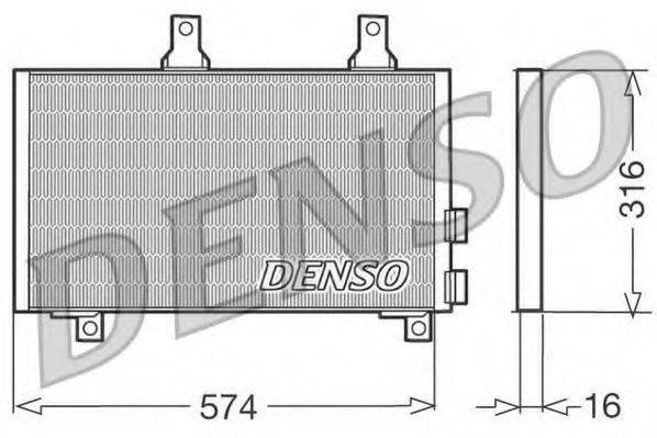 DENSO DCN01002 Конденсатор, кондиционер