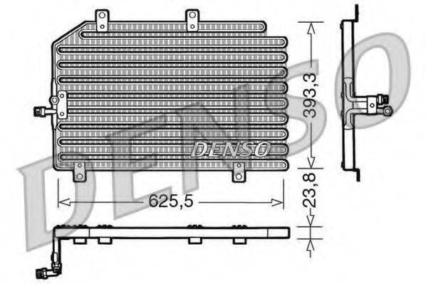 DENSO DCN01022 Конденсатор, кондиционер