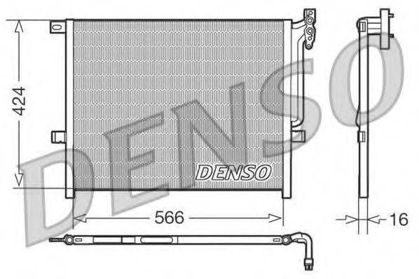 DENSO DCN05004 Конденсатор, кондиционер
