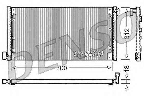 DENSO DCN12001 Конденсатор, кондиционер