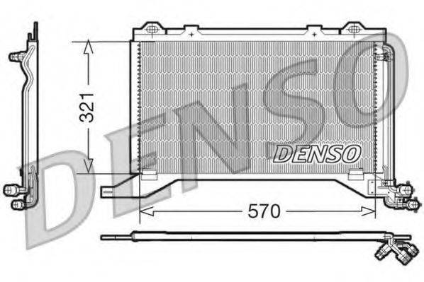 DENSO DCN17019 Конденсатор, кондиционер
