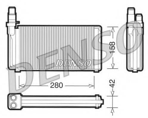 DENSO DRR09020 Теплообменник, отопление салона