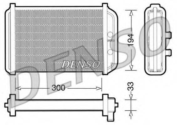 DENSO DRR09033 Теплообменник, отопление салона