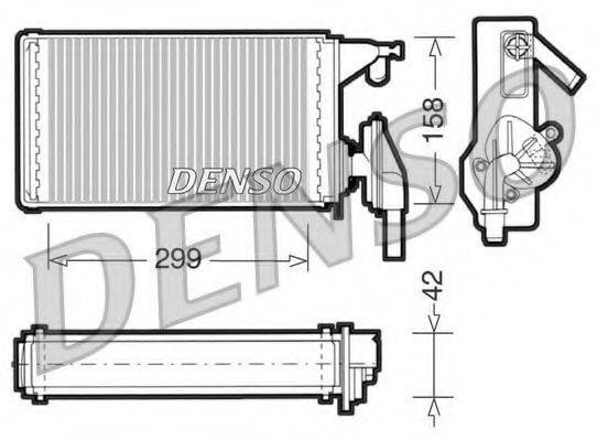 DENSO DRR12002 Теплообменник, отопление салона