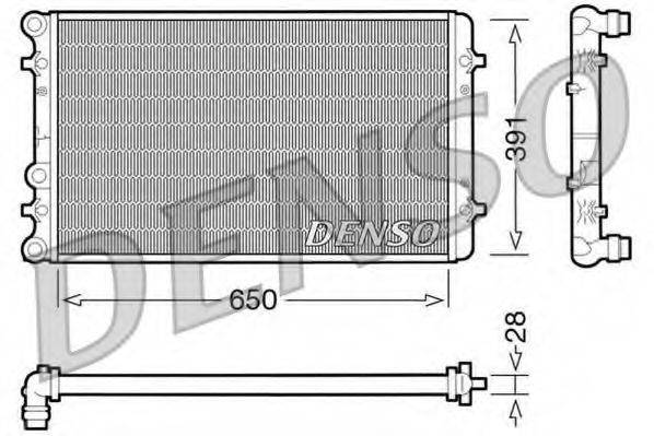 DENSO DRM02007 Радиатор, охлаждение двигателя