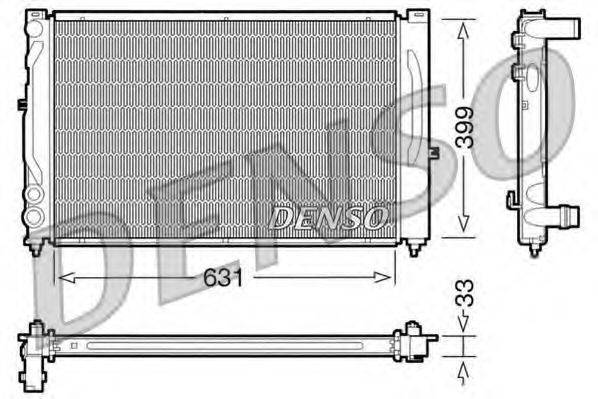 DENSO DRM02020 Радиатор, охлаждение двигателя