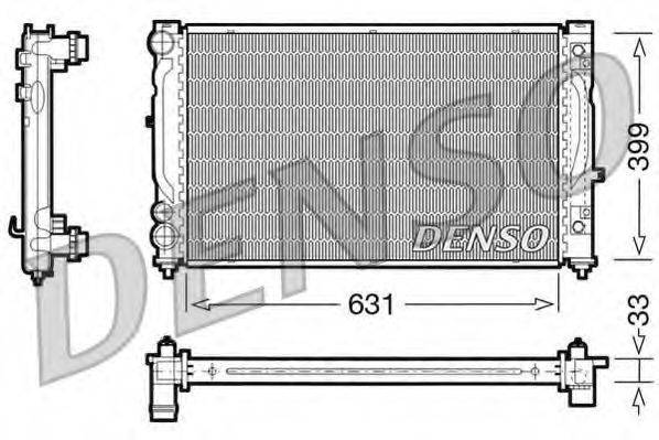 DENSO DRM02030 Радиатор, охлаждение двигателя